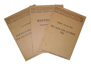 3 Bände "Kultur- und staatswissenschaftliche Schriften".