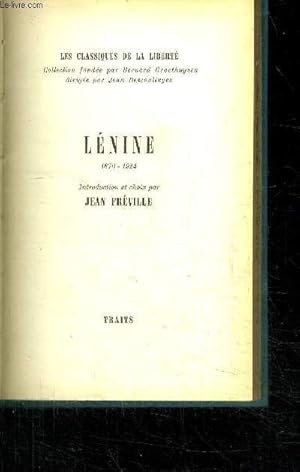Bild des Verkufers fr LENINE / COLLECTION LES CLASSIQUES DE LA LIBERTE zum Verkauf von Le-Livre