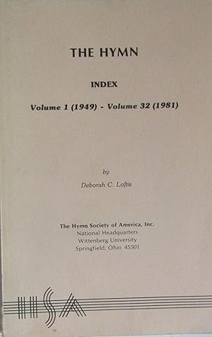 Seller image for The Hymn -- Index -- Volume 1 (1949) - Volume 32 (1981) for sale by Moneyblows Books & Music