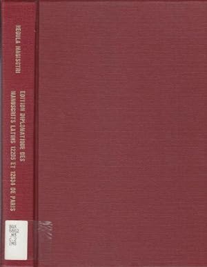La Regle Du Maitre Edition Diplomatique Des Manuscrits Latins 12205 Et 12634 De Paris