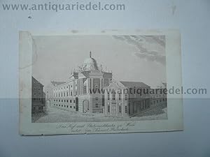 Bild des Verkufers fr Wien, Nationaltheater, anno 1850, Stahlstich zum Verkauf von Hammelburger Antiquariat