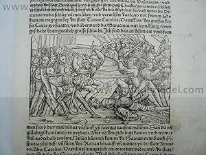 Schlachtendarstellungen, 3 Blatt, anno 1590, Sebastian Münster