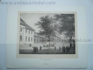 Baden Baden Conversationshaus, anno 1850, Tonlithographie von Ve