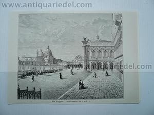 Bild des Verkufers fr Venedig, anno 1890, Holzstich, 12x15 cm. zum Verkauf von Hammelburger Antiquariat