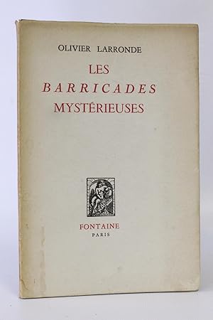 Image du vendeur pour Les barricades mystrieuses mis en vente par Librairie Le Feu Follet