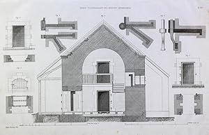 "Kriegs-Pulvermagazin der Festung Germersheim" originale Feder-Lithographie auf Papier/paper ca.2...