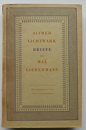 Immagine del venditore per Alfred Lichtwark; briefe an Max Liebermann. venduto da Roe and Moore