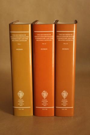 Seller image for Two Revisions of Rolle's English Psalter Commentary and The Related Canticles. Three Volumes. for sale by Offa's Dyke Books