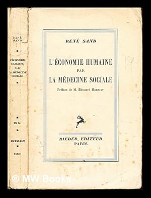 Seller image for L'conomie humaine par la mdecine sociale for sale by MW Books Ltd.