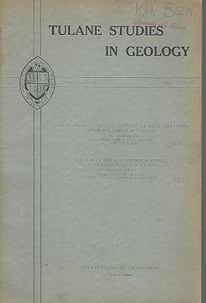 Seller image for Tulane Studies in Geology: Volume 3, No. 2: March 15, 1965 for sale by Dorley House Books, Inc.