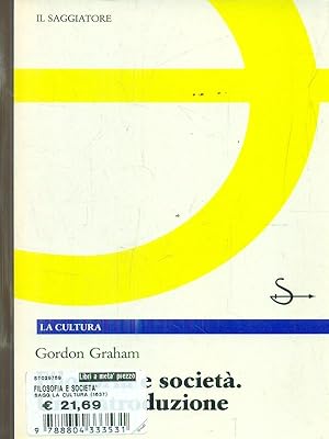 Seller image for Filosofia e societa'. Una introduzione for sale by Librodifaccia