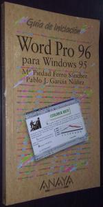 Imagen del vendedor de Word Pro 96 para Windows 95 a la venta por Librera La Candela