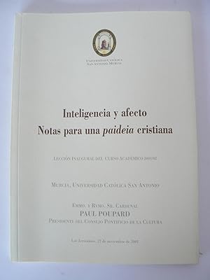 Bild des Verkufers fr Inteligencia y afecto : notas para una paideia cristiana zum Verkauf von Perolibros S.L.