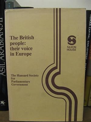 Seller image for The British People: Their Voice in Europe for sale by PsychoBabel & Skoob Books