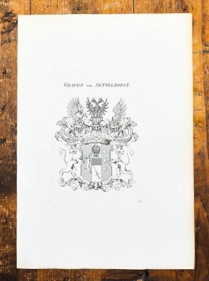 Bild des Verkufers fr Kupferstich-Wappen von Tyroff. Grafen von Nettelhorst. zum Verkauf von Antiquariat Thomas Rezek