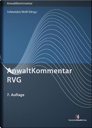 Bild des Verkufers fr AnwaltKommentar RVG: Rechtsanwaltsvergtungsgesetz (Anwaltkommentare) : Neu nach 2. KostRMoG zum Verkauf von AHA-BUCH