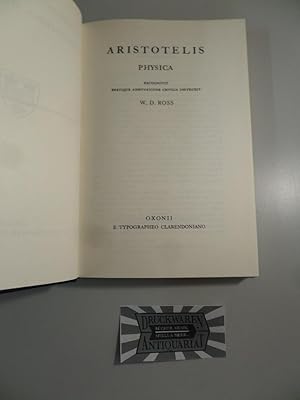 Aristotelis : Physica. Scriptorum Classicorum Bibliotheca Oxoniensis.