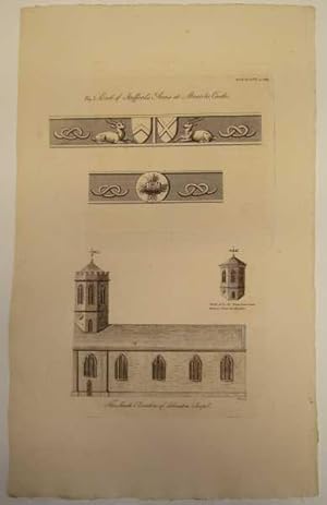 Atherston Chapel, South Elevation Antique Print