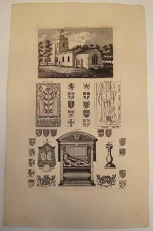 Kirkby Malory, S.E., Antique Print
