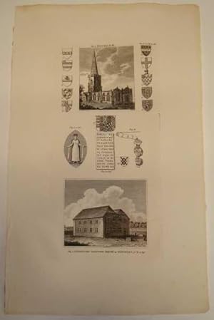 Stoke, S.E., Dissenting Meeting House at Hinckley, Antique Print