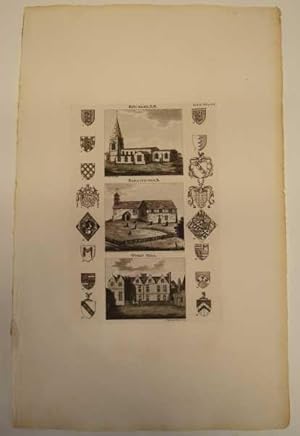 Hinckley, Dadlington, Wykin Hall, Antique Print