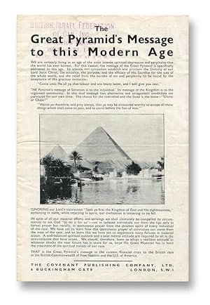 The Great Pyramid's Message to this Modern Age