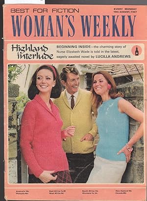 Imagen del vendedor de Woman's Weekly Magazine 19th August 1967 a la venta por Laura Books