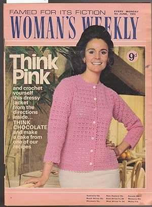 Imagen del vendedor de Woman's Weekly Magazine 6th June 1970 a la venta por Laura Books