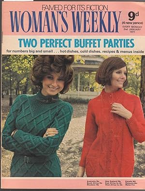 Imagen del vendedor de Woman's Weekly Magazine 2nd January 1971 a la venta por Laura Books