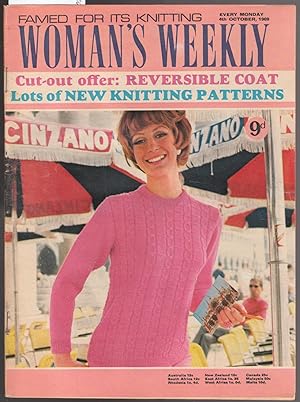 Imagen del vendedor de Woman's Weekly Magazine 4th October 1969 a la venta por Laura Books