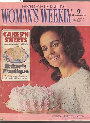 Imagen del vendedor de Woman's Weekly Magazine 17th October 1970 a la venta por Laura Books