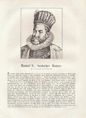 Rudolf II. (von Habsburg), deutscher Kaiser (1552-1612), Schriftsteller.