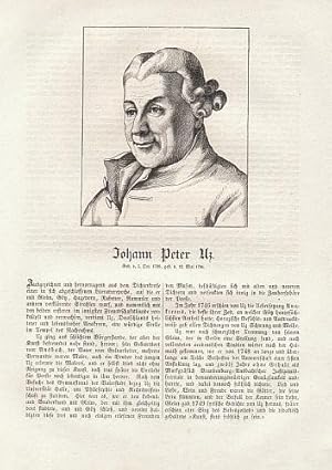 Johann Peter Uz (1720-1796), Dichter.