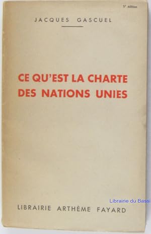 Ce qu'est la Charte des Nations Unies