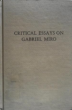 Seller image for Critical Essays on Gabriel Miro for sale by School Haus Books