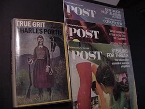 True Grit (SIGNED Plus SIGNED MOVIE TIE-INS Plus Original Copies of Saturday Evening Post Issues ...