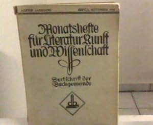 Monatshefte für Literatur, Kunst und Wissenschaft - Zeitschrift der Buchgemeinde 8. Jahrg. Heft 3...