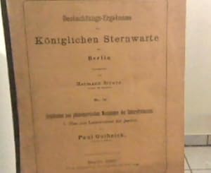 Beobachtungs-Ergebnisse der königlichen Sternwarte zu Berlin Nr. 14. Ergebnisse aus photometrisch...