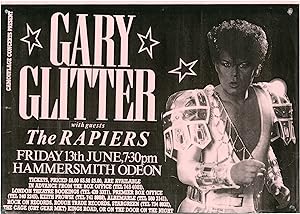 Image du vendeur pour Camouflage Present Gary Glitter with guests The Rapiers (Original Music Poster) mis en vente par Royal Books, Inc., ABAA