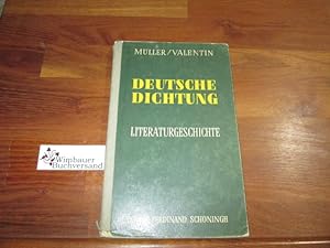 Seller image for Deutsche Dichtung : kleine Geschichte unserer Literatur. ; Friedrich Mller for sale by Antiquariat im Kaiserviertel | Wimbauer Buchversand