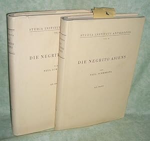 Bild des Verkufers fr Die Negrito Asiens. II. Band: Ethnographie der Negrito. 1. Halbband; Wirtschaft und Soziologie. 2. Halbband: Religion und Mythologie zum Verkauf von Antiquariat  Lwenstein