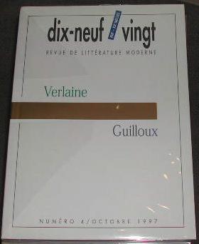 Seller image for Revue dix-neuf vingt ? N 4 octobre 1997. Verlaine. Guilloux. for sale by alphabets