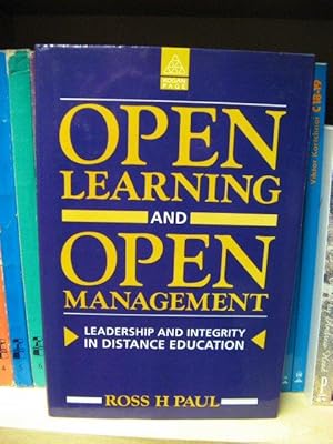 Bild des Verkufers fr Open Learning and Open Management: Leadership and Integrity in Distance Education zum Verkauf von PsychoBabel & Skoob Books
