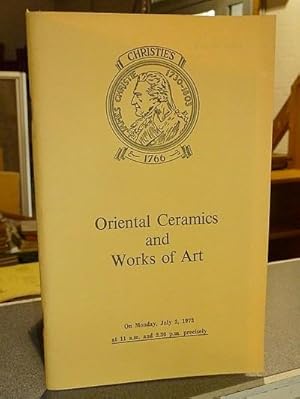 Oriental Ceramics and Works of Art. Christie's, July 2, 1973