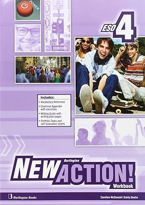 Imagen del vendedor de new burlington action 4 eso workbook a la venta por Imosver