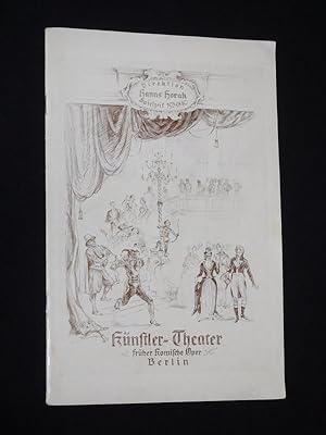 Image du vendeur pour Programmheft Knstlertheater, frher Komische Oper Berlin 1939/40. AIMEE ODER DER GESUNDE MENSCHENVERSTAND von Heinz Coubier. Insz.: Friedrich Siems, Bhnenbild: Heinz Daniel, sz.-techn. Einr.: Richard Zillmann. Mit Olga Tschechowa, Paul Klinger, Carl Raddatz und Rudolf Blmner mis en vente par Fast alles Theater! Antiquariat fr die darstellenden Knste