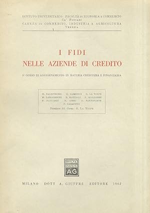 FIDI (I) nelle aziende di credito. 3° corso di aggiornamento in materia creditizi e finanziaria.