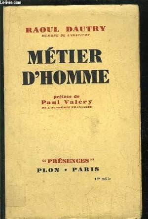 Bild des Verkufers fr METIER D'HOMME zum Verkauf von Le-Livre