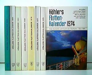 Konvolut aus 8 Bänden! Köhlers Flotten-Kalender - Das deutsche Jahrbuch der Seefahrt. Hier die Bä...
