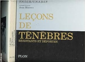 Seller image for LECONS DE TENEBRES RESITANTS ET DEPORTES for sale by Le-Livre